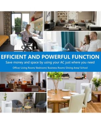 10,000 BTU Portable 3-in-1 Air Conditioner - Rapid Cooling, Energy Efficient, 24-Hour Timer & Remote, Ultra-Quiet, Ideal for Bedrooms, Apartments