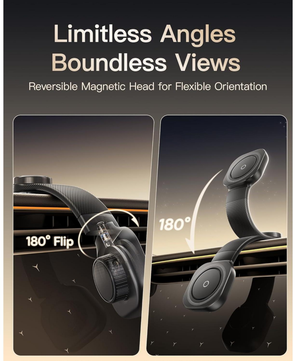 Baseus for MagSafe Car Mount, Magnetic Phone Holder for Car, Car Mount Phone Holder for All Dashboard, Cell Phone Holder