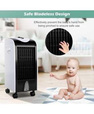 3-in-1 Portable Evaporative Air Cooler with Filter Knob for Indoor