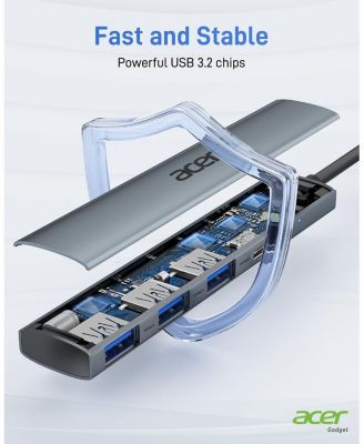 USB-C Hub 10Gbps, USB 3.2 Gen 2 Adapter with 3 USB-A & 1 USB-C Ports