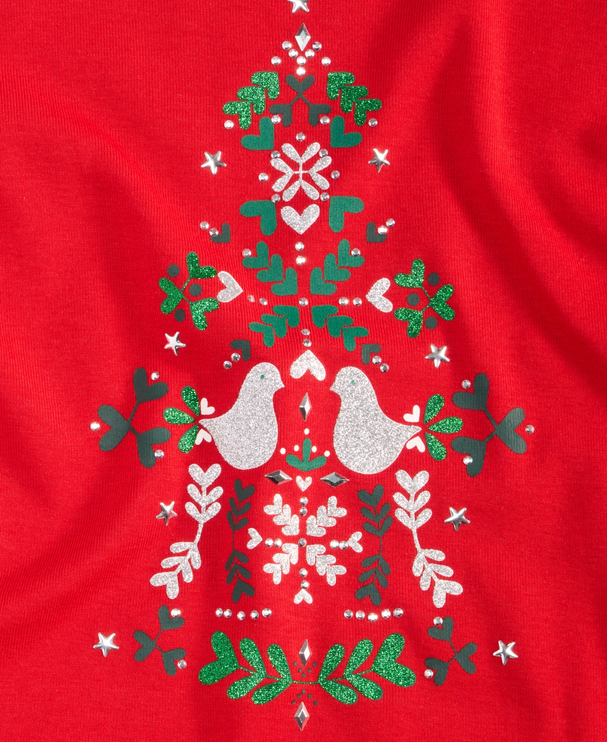 Holiday Lane Women's Scandi Tree Graphic Top, Macy's Exclusive