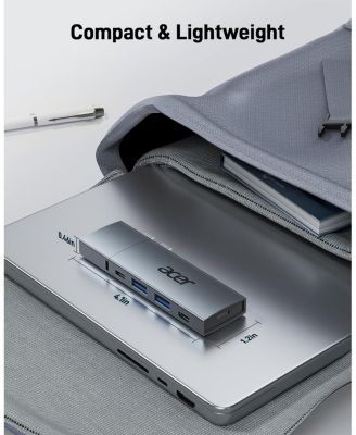 USB-C Hub for MacBook Pro/Air M1 M2 M3, 6-in-2 Detachable 4K60Hz USB C to HDMI Adapter