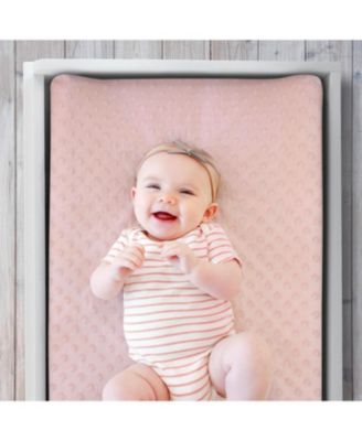 Changing Pad Cover for Baby Girls, Daisy Plush Minky