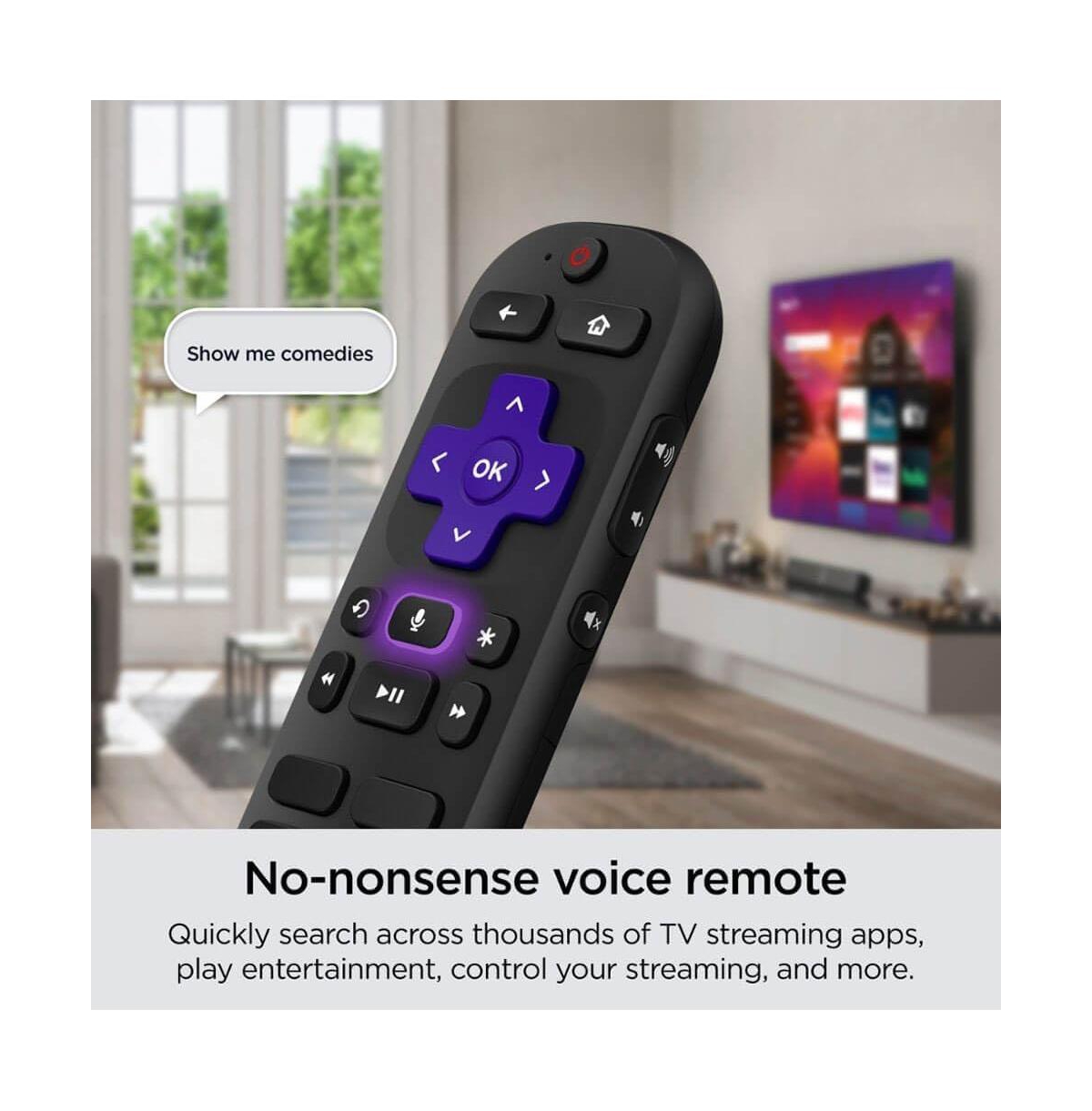 Roku 40" Select Series Full Hd Smart Tv Bundle – 1080p Led Display, Dolby Audio, Compatible with Alexa, Voice Remote, Bluetooth Mode, w/Aux Hdmi Cable