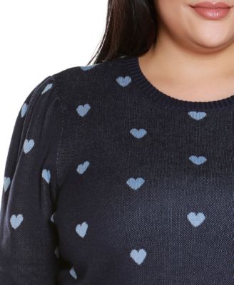 Plus Size Tiny Hearts Sweater