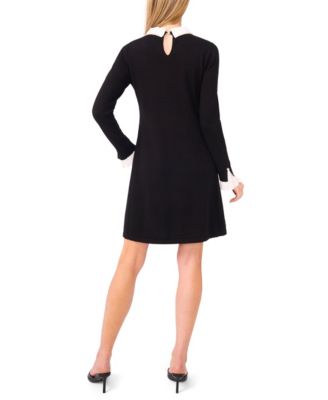 Women's Woven Collar Sweater Dress