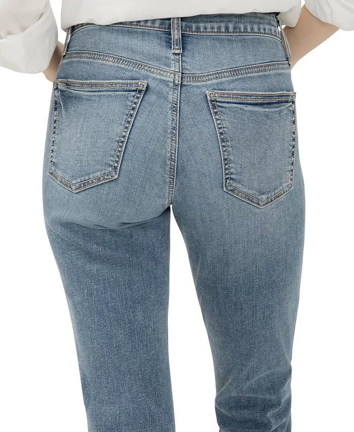 Women's Boyfriend Mid Rise Slim Leg Jeans - thumbnail 3