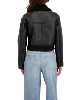 Women's Cropped Faux Shearling Jacket