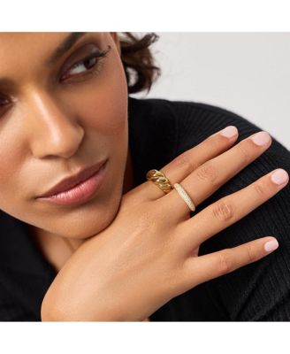 Gold Twist Ring - Rope Bold