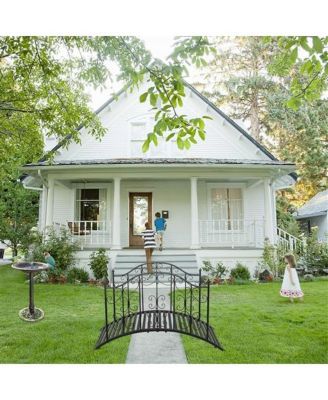 Sturdy Outdoor Rust-Proof Metal Arch Garden Bridge for Durable Landscaping