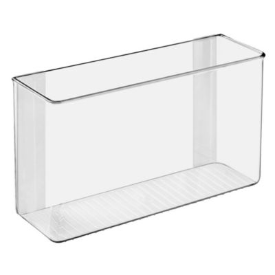 Adhesive Organizer Bin Damage-Free Hanging for Kitchen- Clear