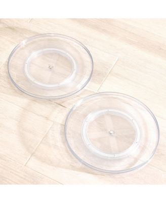 14.5-Inch Round Lazy Susan Organizer - Set of 2 - Clear