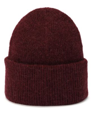 Men's Leather Patch Bean Hat