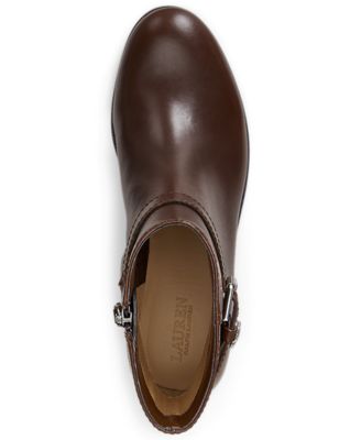 Women's Brooke II Stacked Leather Heel Booties