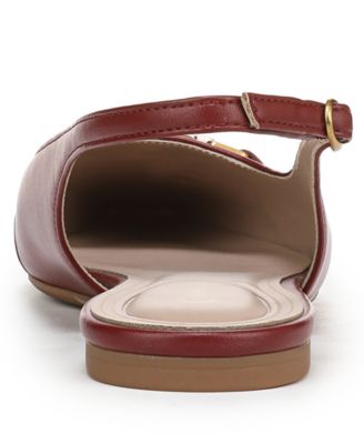 Women's Ginna Snip Toe Slingback Flats, Created for Macy's