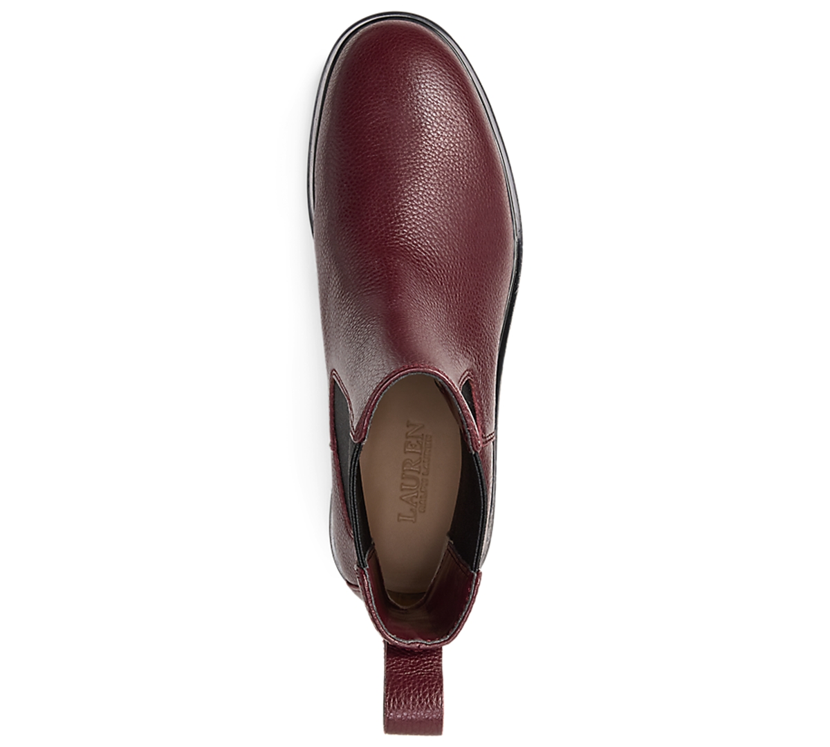 Ralph Lauren Women's Allyson Block Heel Chelsea Boots In Burgundy