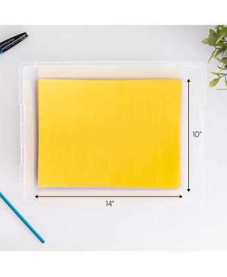 12 Qt. Plastic Holiday Storage Bins Containers with Lids, Clear - 4 Pack