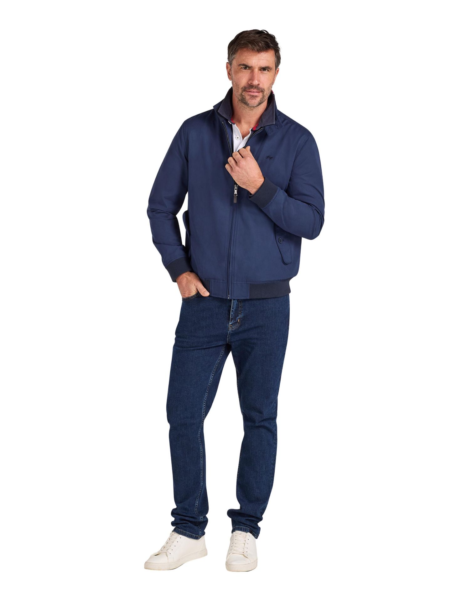 Мужская куртка Raging Bull Harrington, цвет: Тёмно-синий — фото 4