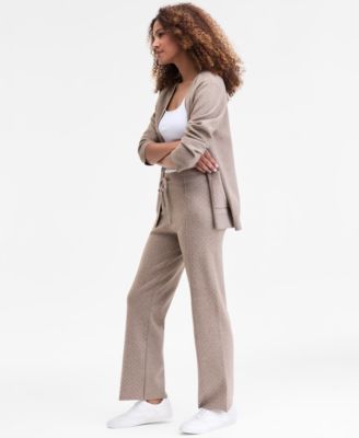 Women's Rhinestone Drawstring-Waist Knit Pants, Macy's Exclusive