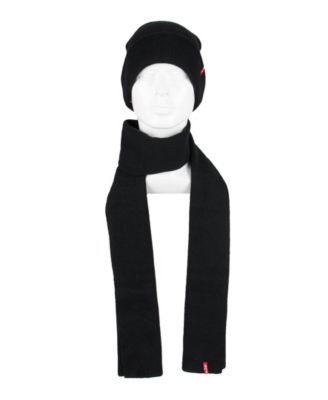 Men's 2-Piece Matching Beanie and Scarf Set