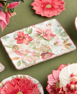 Winter Blooms Rectangular Platter