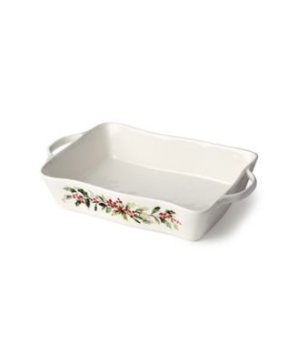 Holly Vines Medium Rectangular Baker