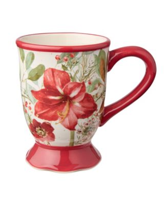 Winter Blooms Mugs, Set of 4