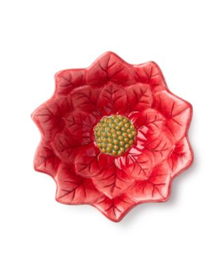 Winter Blooms Poinsettia Ice Cream Bowls, Set of 4