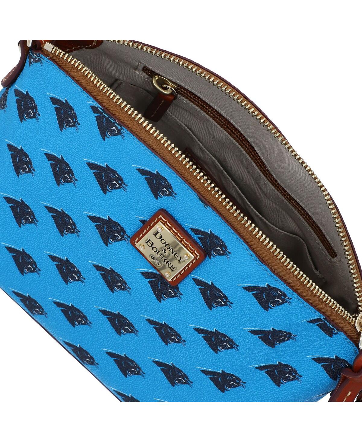 Dooney & Bourke Carolina Panthers Signature Suki Crossbody With Medium Wristlet In Blue