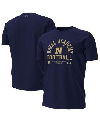 Under Armour - Men's Navy Midshipmen 2025 Sideline Football Performance T-Shirt