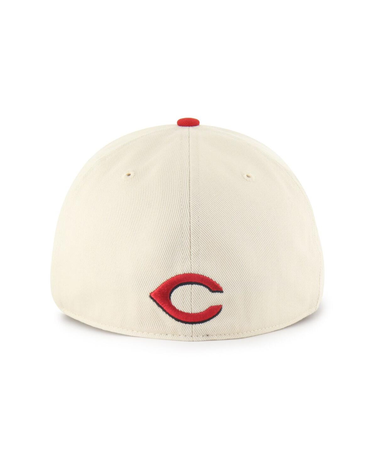 47 Brand Men's Natural Cincinnati Reds Crosstown Franchise Fitted Hat In Red