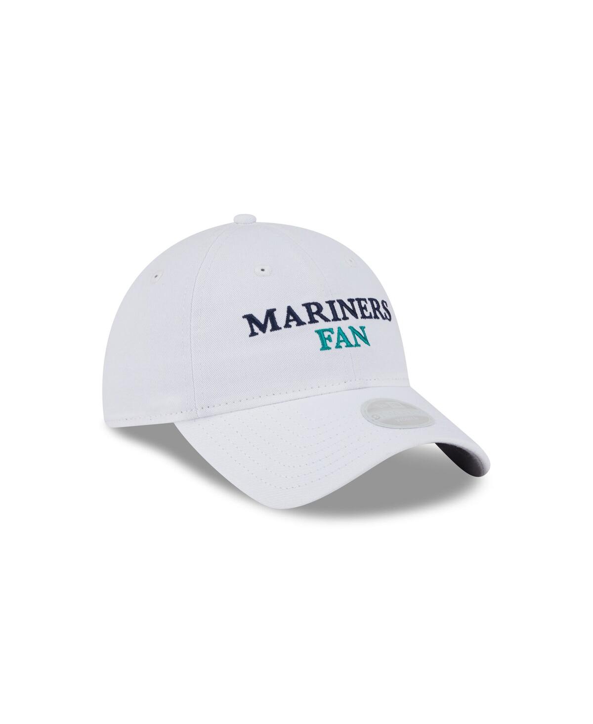 New Era Women's White Seattle Mariners Team Fan 9twenty Adjustable Hat In White