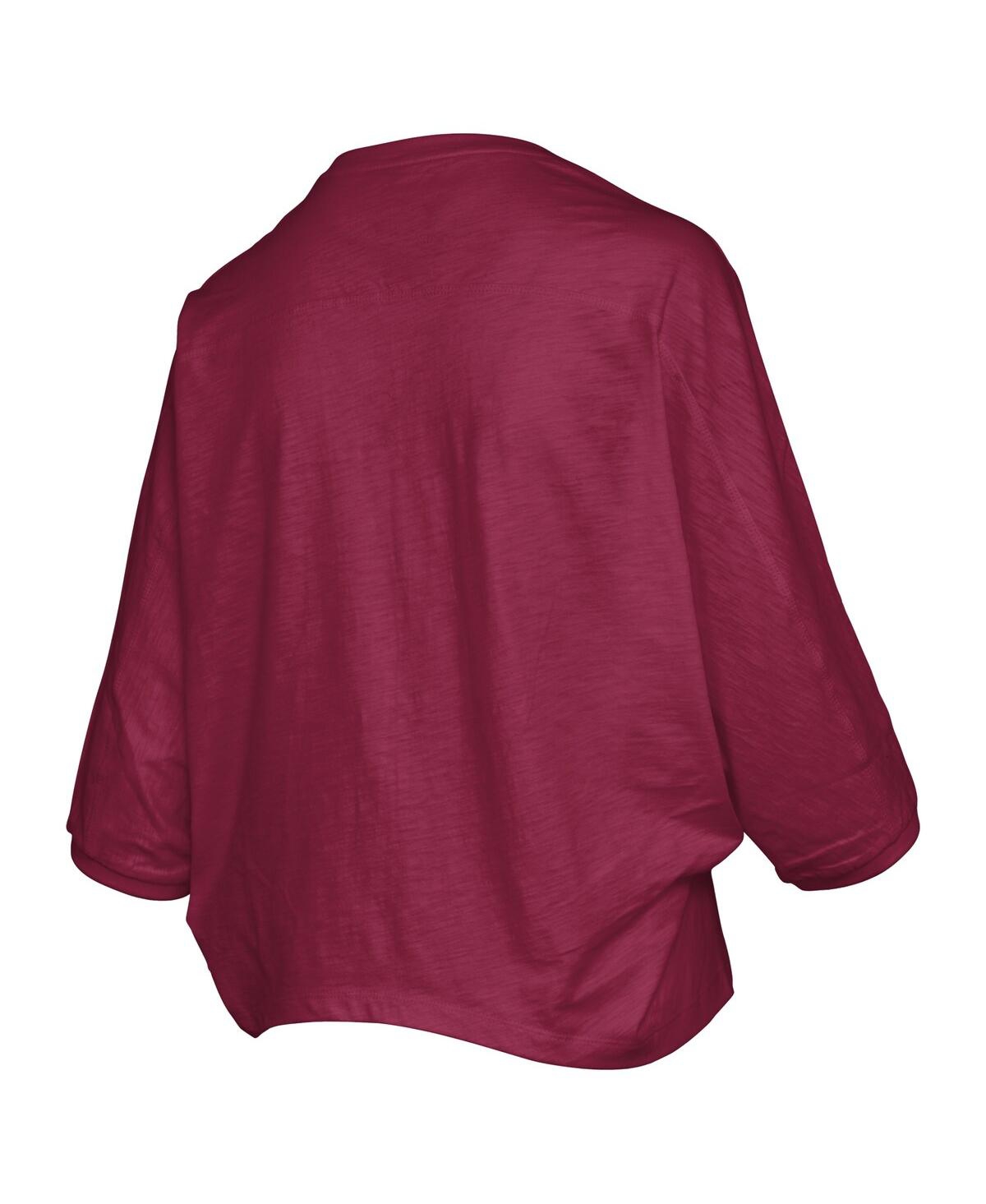 Pressbox Garnet South Carolina Gamecocks Midi Arch Over Logo Oversized T-shirt In Brown