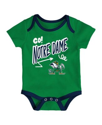 Baby Boys and Girls 3-Pack Notre Dame Fighting Irish All Day Play Bodysuit Set