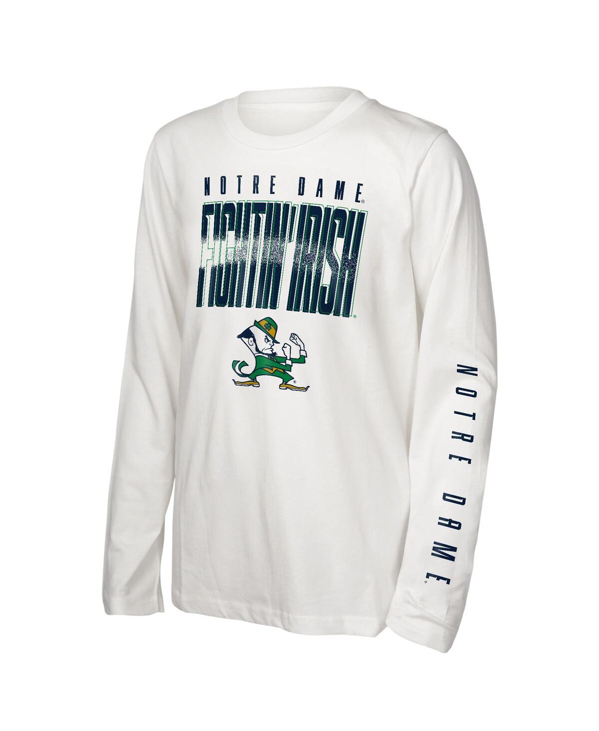 Outerstuff Preschool Notre Dame Fighting Irish Mix 3-in-1 Combo T-shirt Set In White