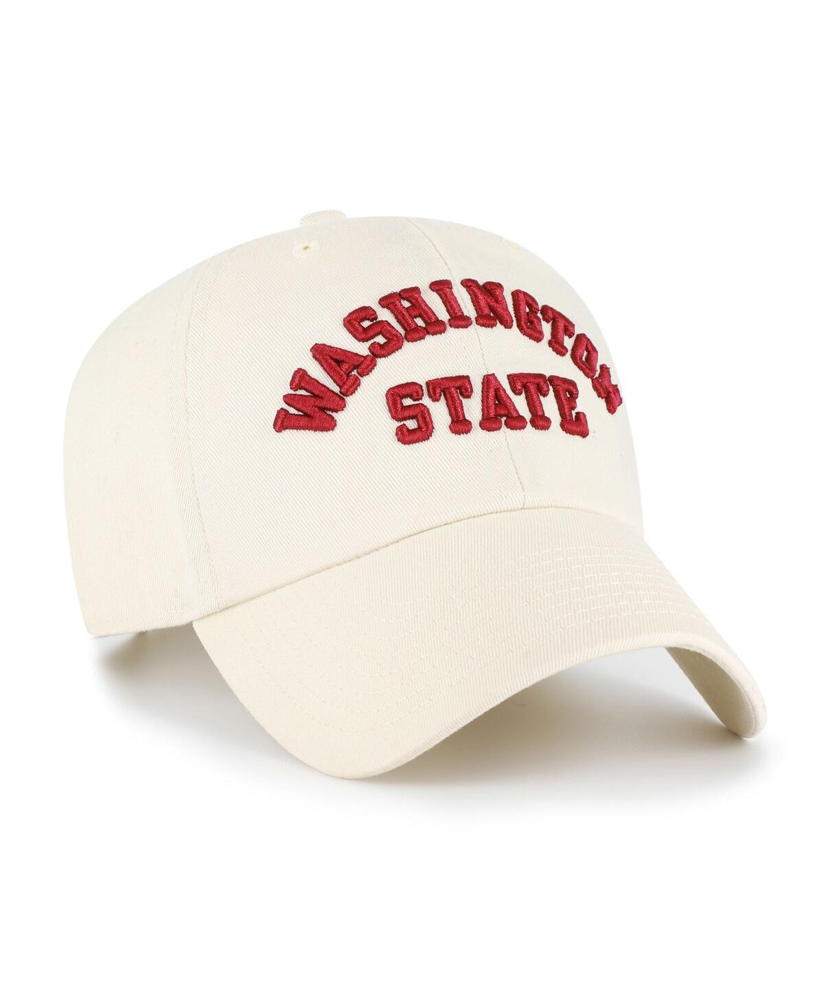 47 Brand Men's Sand Washington State Cougars Vault Clean Up Adjustable Hat In Sand