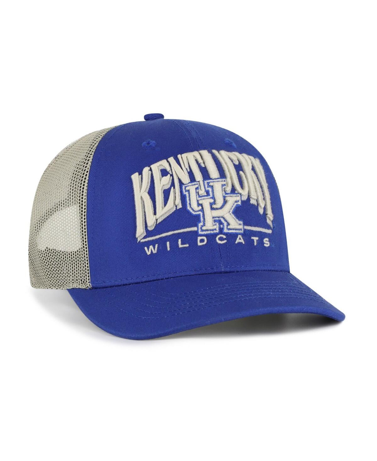 47 Brand Men's Royal Kentucky Wildcats Arid Adjustable Trucker Hat In Blue