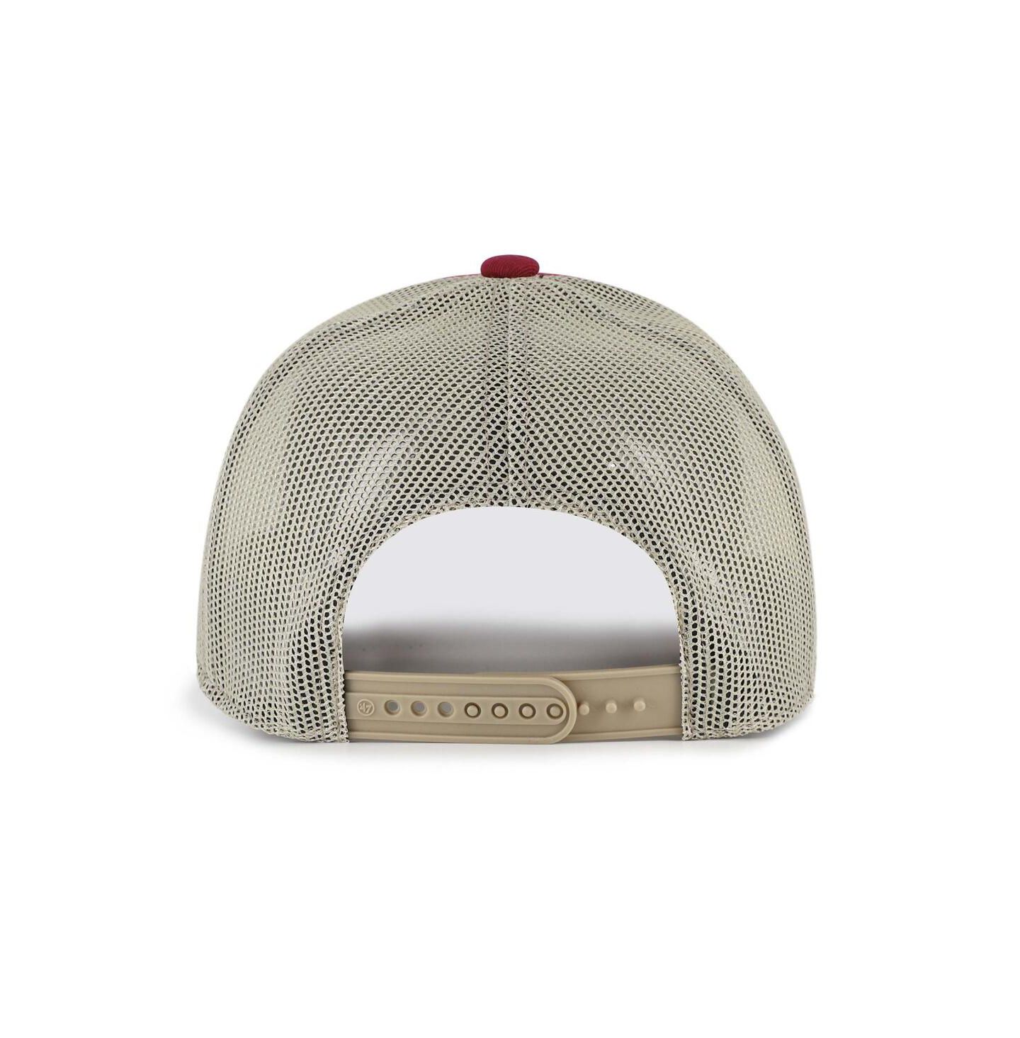 Мужская кепка '47 Brand Cardinal Arkansas Razorbacks Arid Adjustable Trucker Hat — фото 2