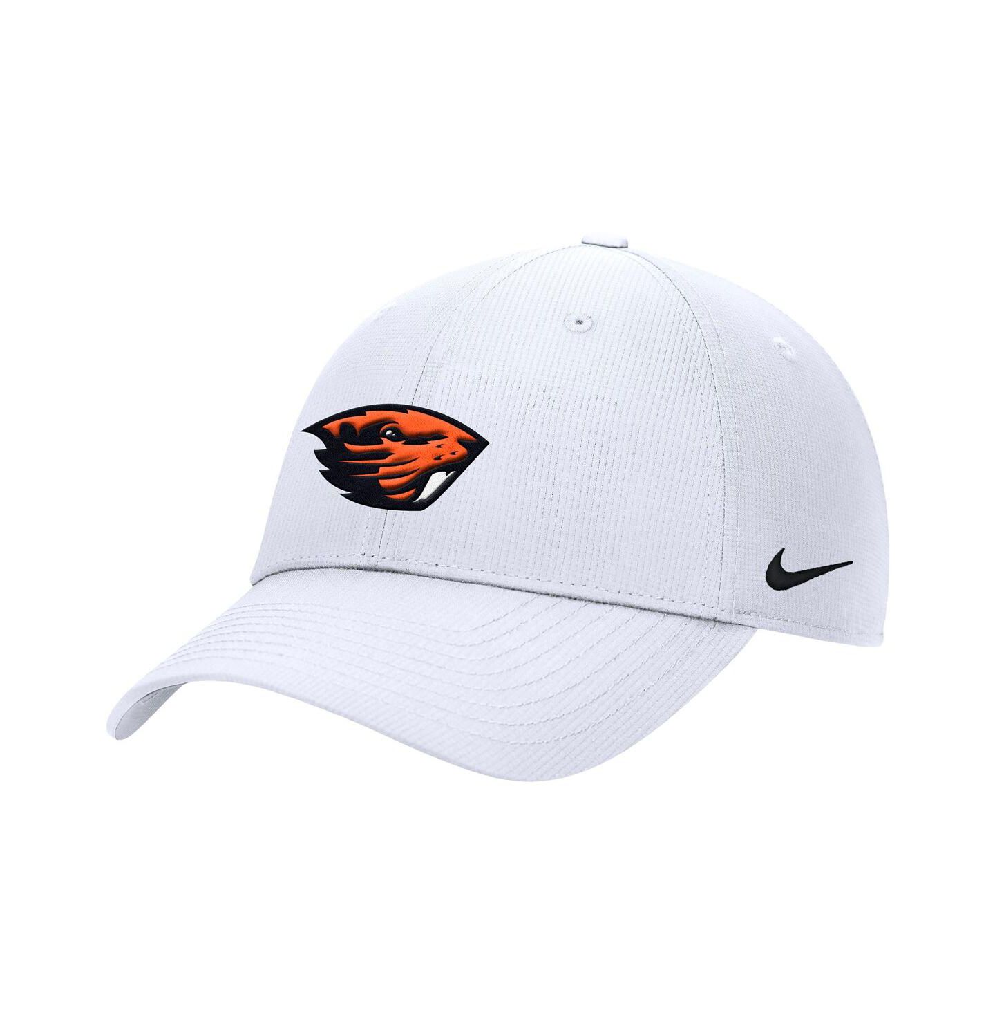 Мужская кепка Nike White Oregon State Beavers 2025 On-Field Club Performance Adjustable Hat — фото 1