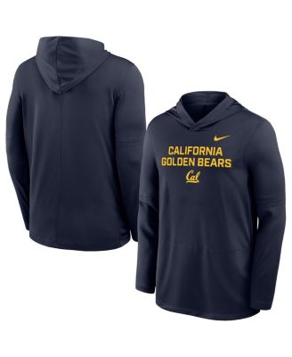 Nike - Men's Navy Cal Bears 2025 Sideline Dri-FIT Long Sleeve Hoodie T-Shirt