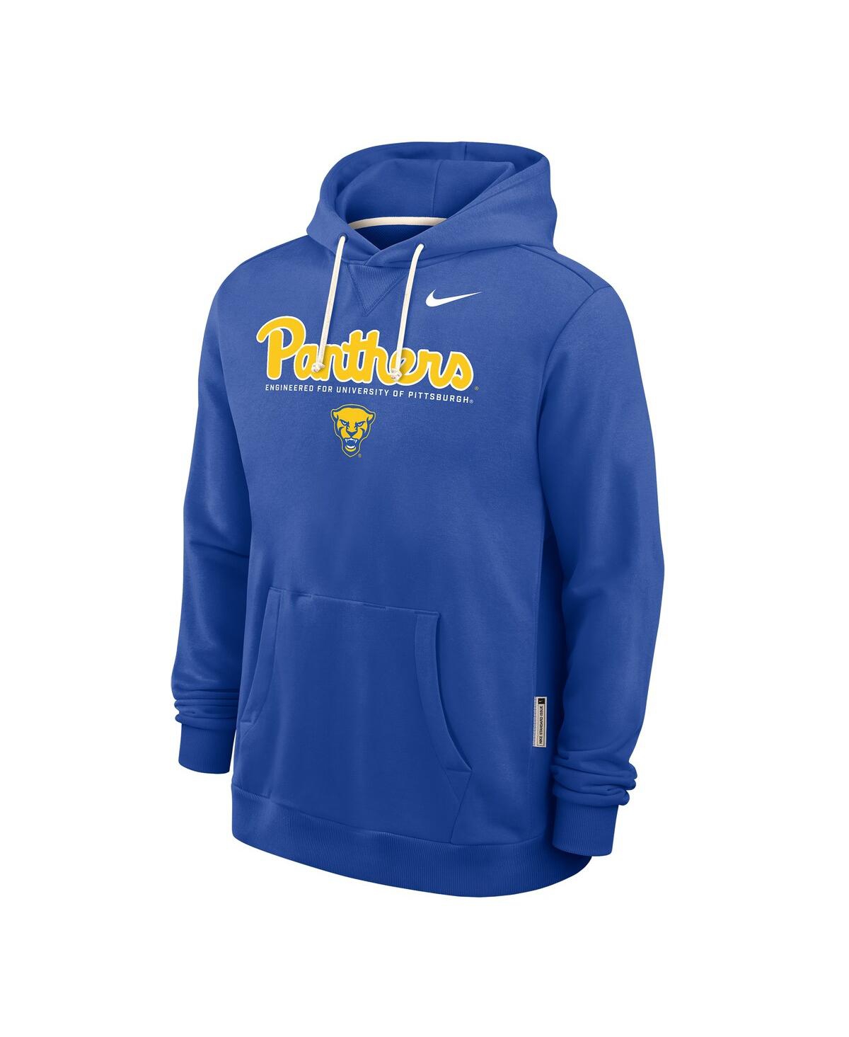 Nike Men's Royal Pitt Panthers 2025 Sideline Performance Pullover Hoodie In Blue