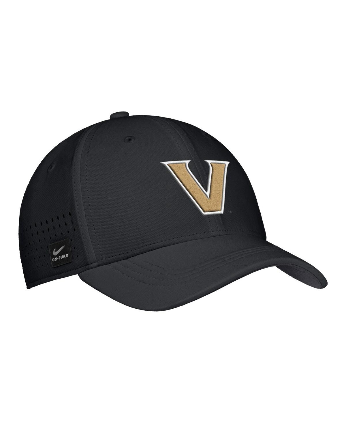 Nike Men's Black Vanderbilt Commodores 2025â On-field Performance Flex Hat
