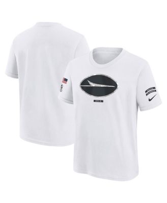 Nike - Big Boys and Girls White New York Jets 2024 Salute To Service T-Shirt