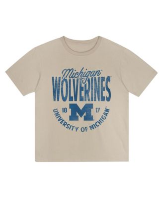 Toddler Tan Michigan Wolverines News Flash T-Shirt