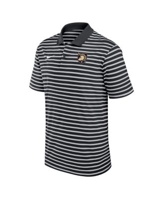 Men's Black Army Black Knights Victory Stripe Performance Polo Shirt