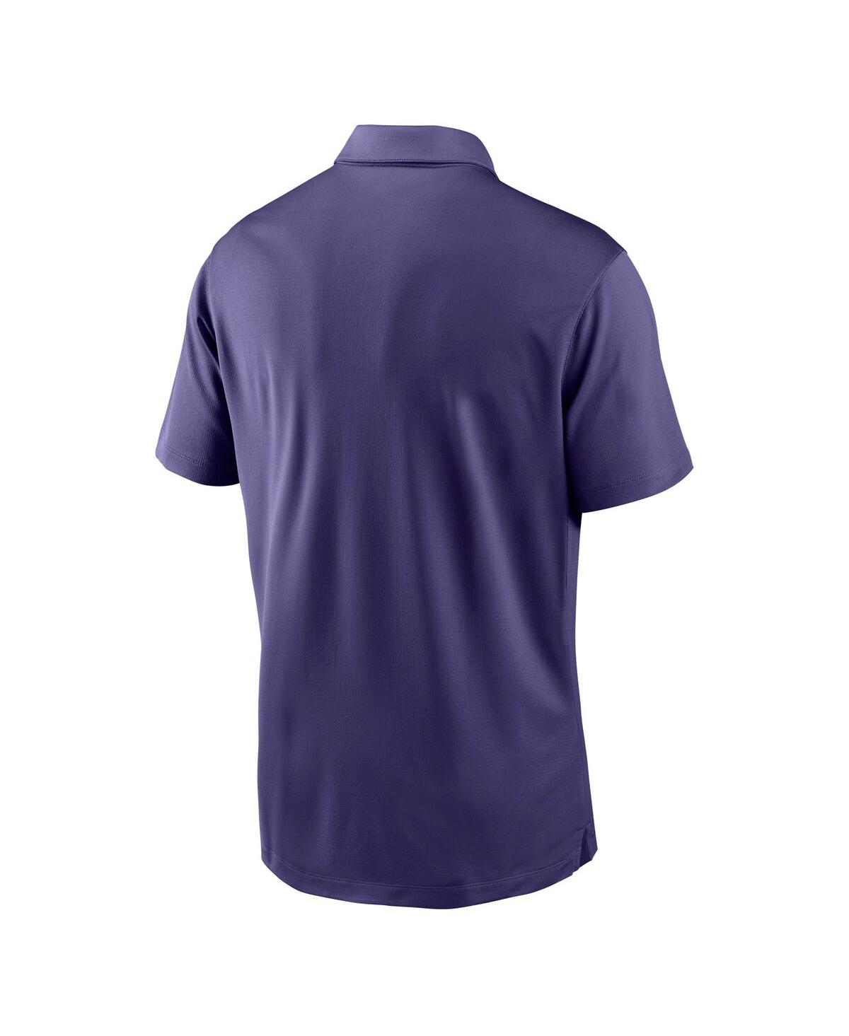Nike Men's Purple Kansas State Wildcats Victory Solid Performance Polo Shirt In Blue
