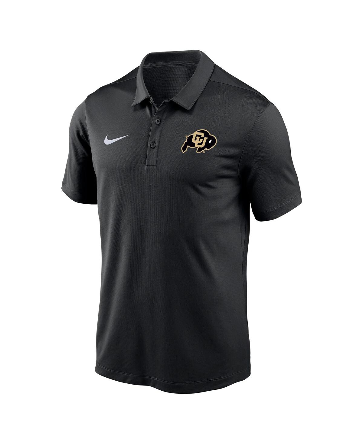 Nike Men's Black Colorado Buffaloes Victory Solid Performance Polo Shirt In Black