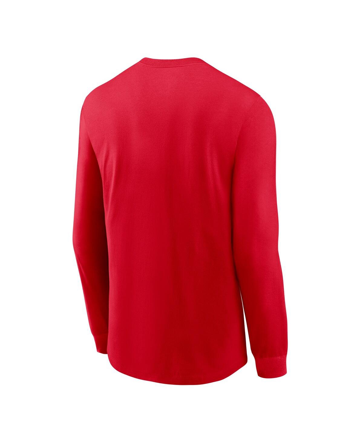 Nike Men's Scarlet Rutgers Scarlet Knights Legend Dri-fit Long Sleeve T-shirt In Red