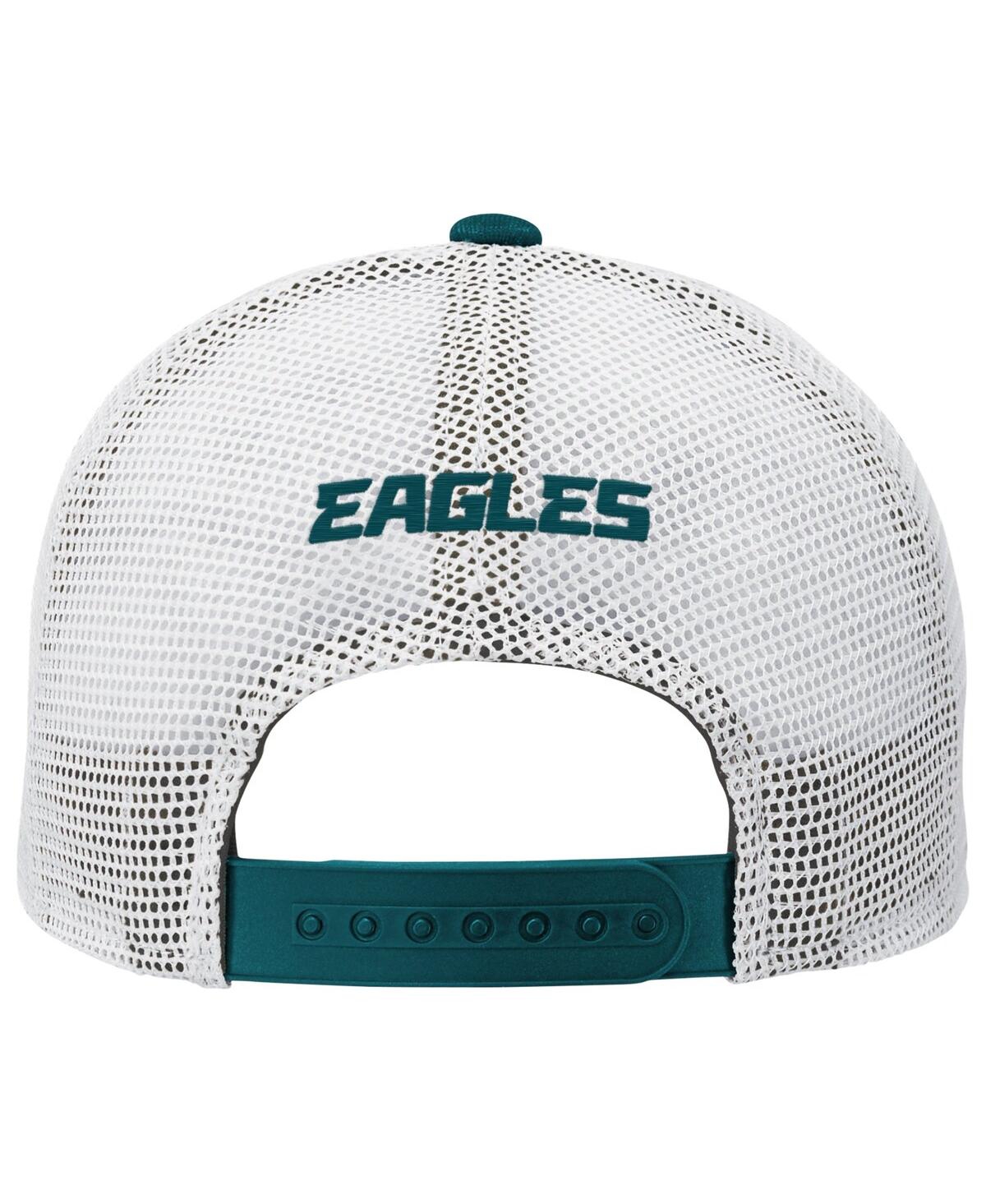 Outerstuff Big Boys And Girls Midnight Green Philadelphia Eagles Core Lockup Trucker Adjustable Hat In Green