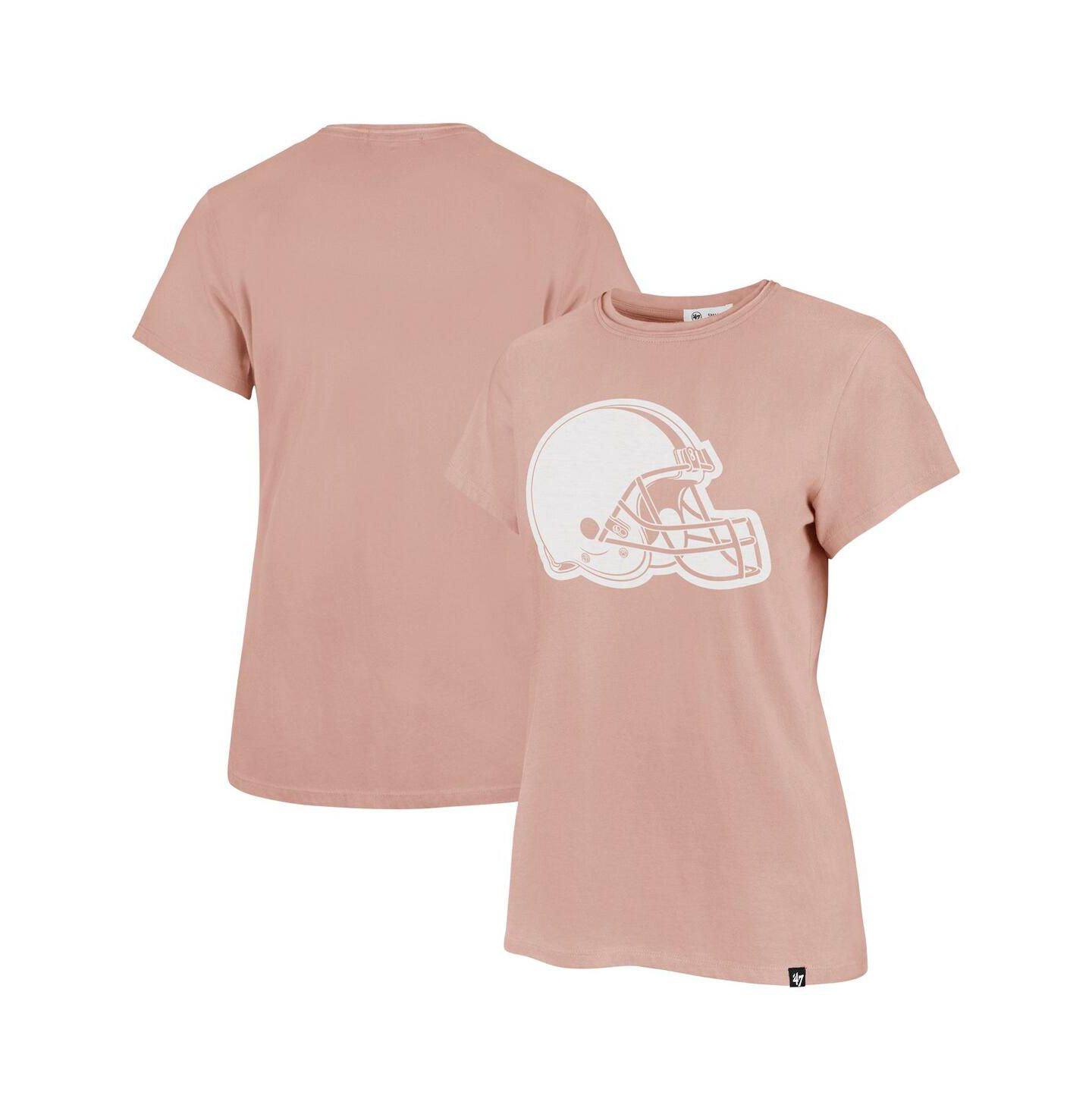 Женская футболка '47 Brand Light Pink Cleveland Browns Premier Frankie — фото 1